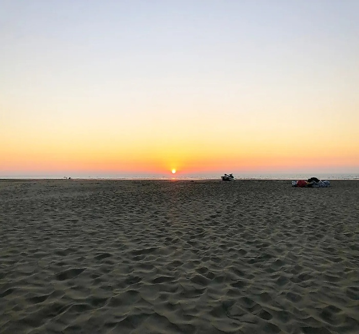 Sunset view at Laboni Beach in Cox's Bazar